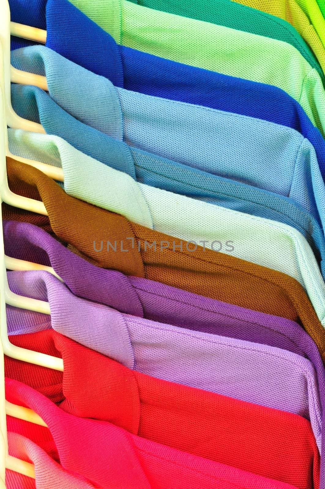 Row of Multi color T-shirt
