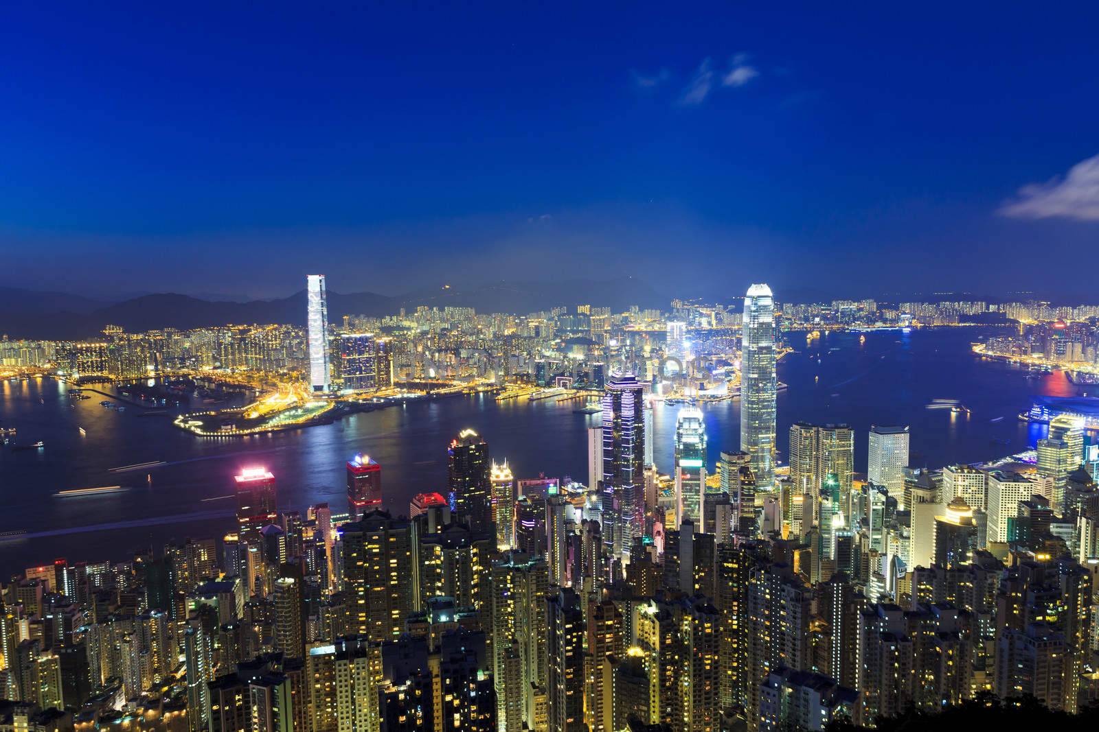 Hong Kong at night