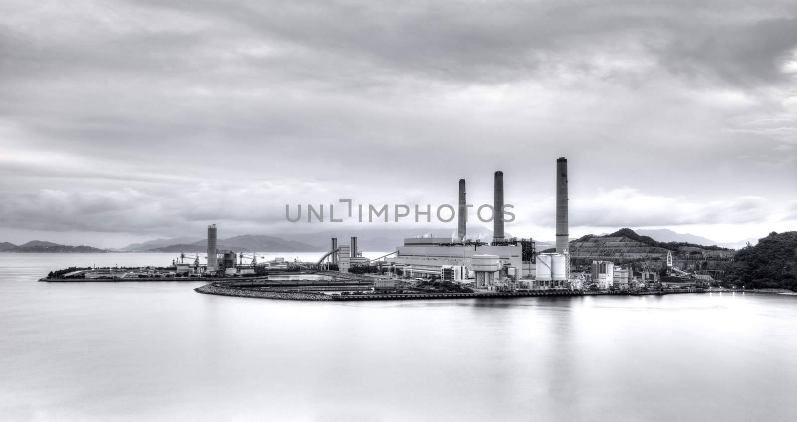 Power plant in black and white by kawing921