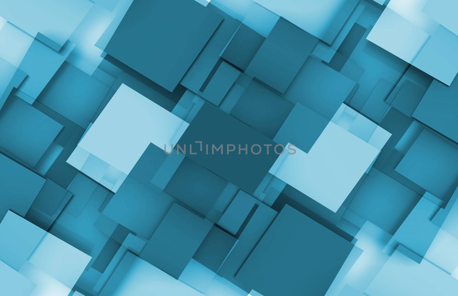 3D Squares Background with a Futuristic Concept