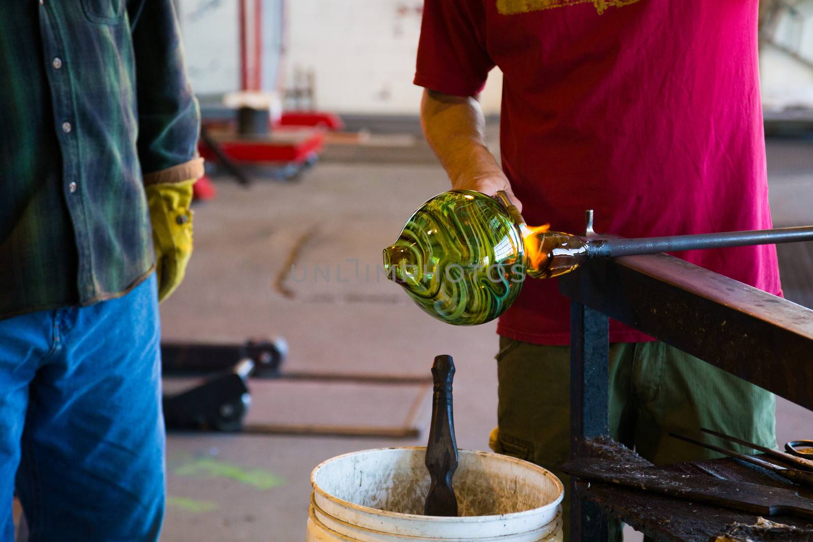 Glassblowing Men by joshuaraineyphotography