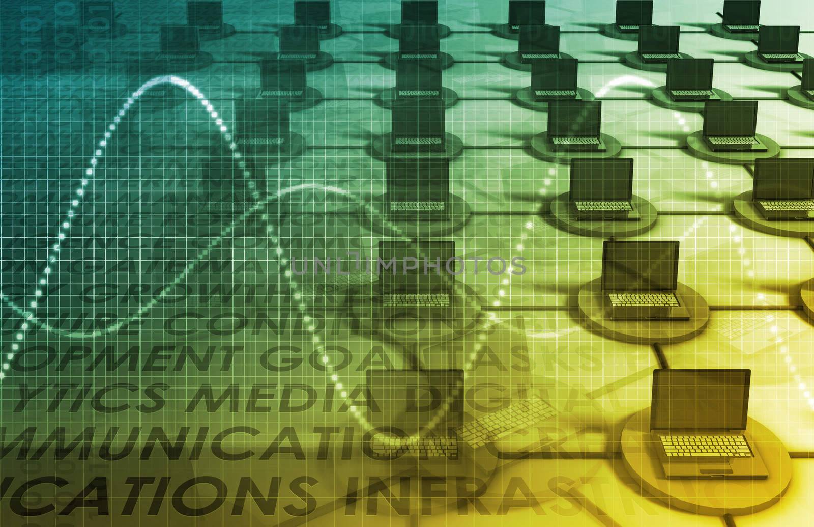 A Technology Industry Network As a Wallpaper