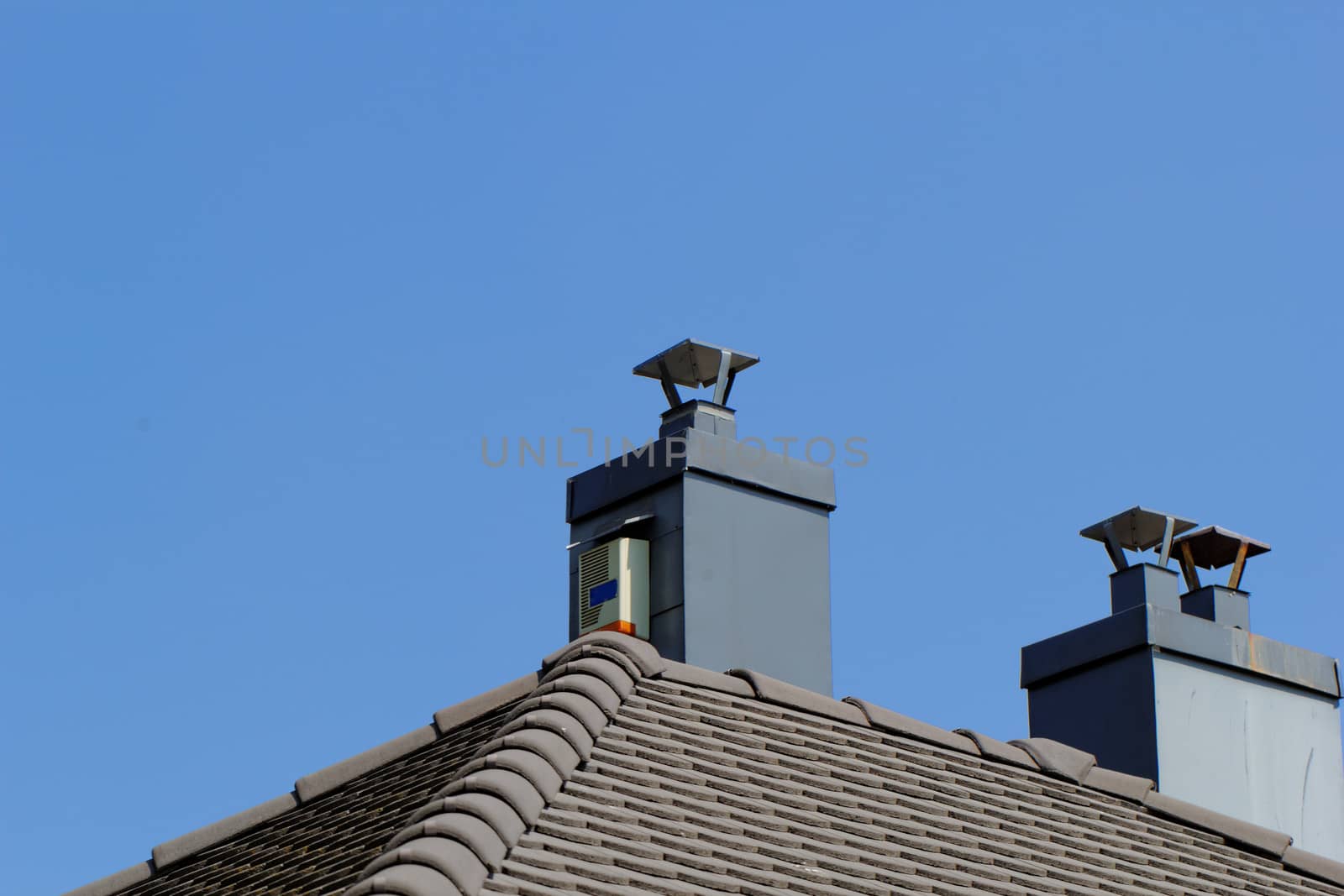 chimney on the roof