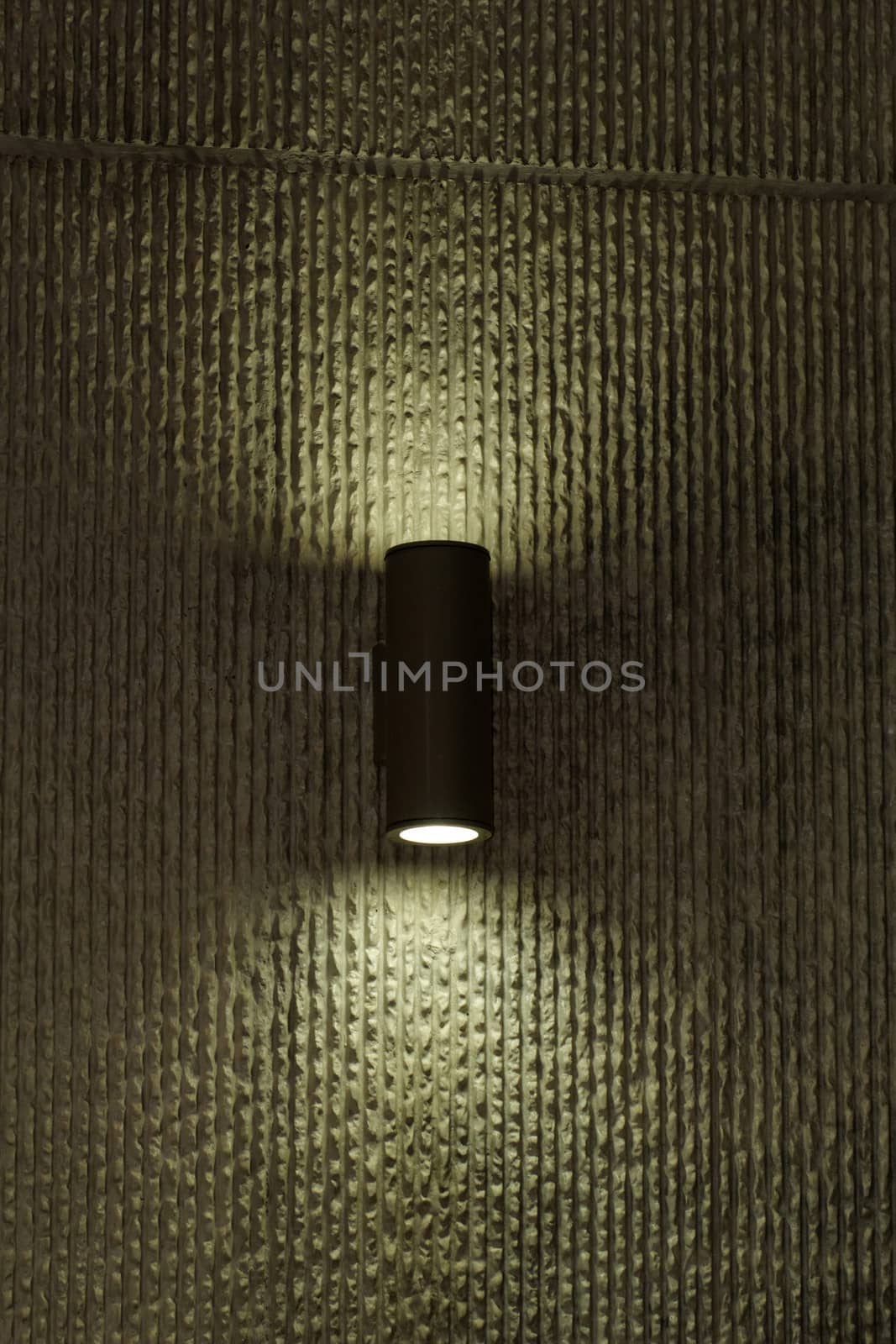 designer lamp on the wall with soft light