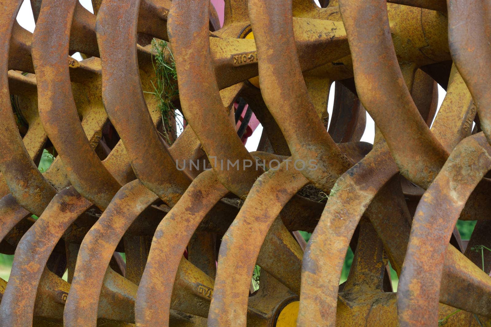 Rusting farm equipment