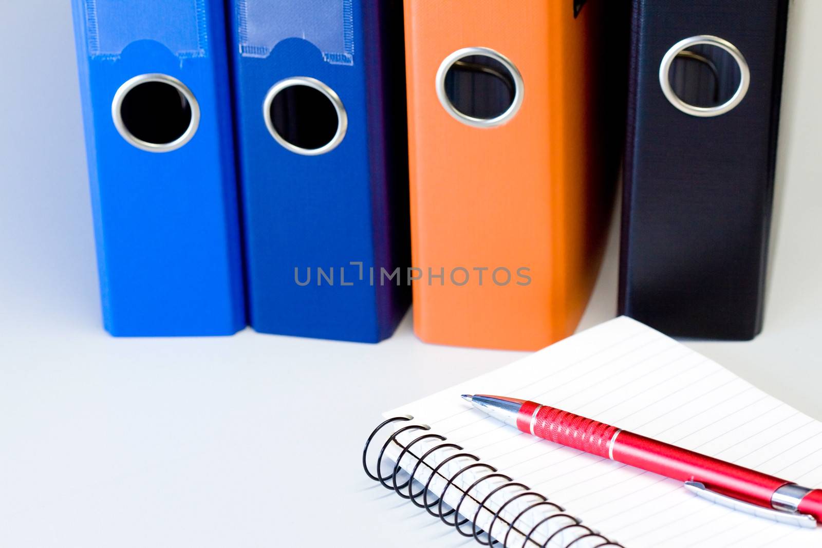 Colored file binders by Gbuglok