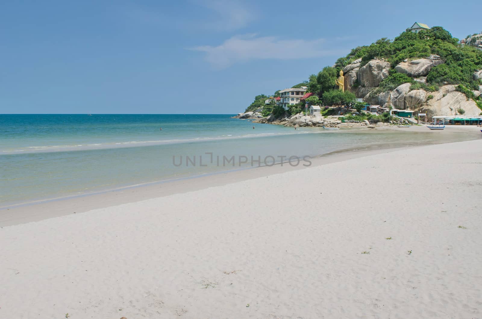 beautiful Hua Hin beach in Thailand