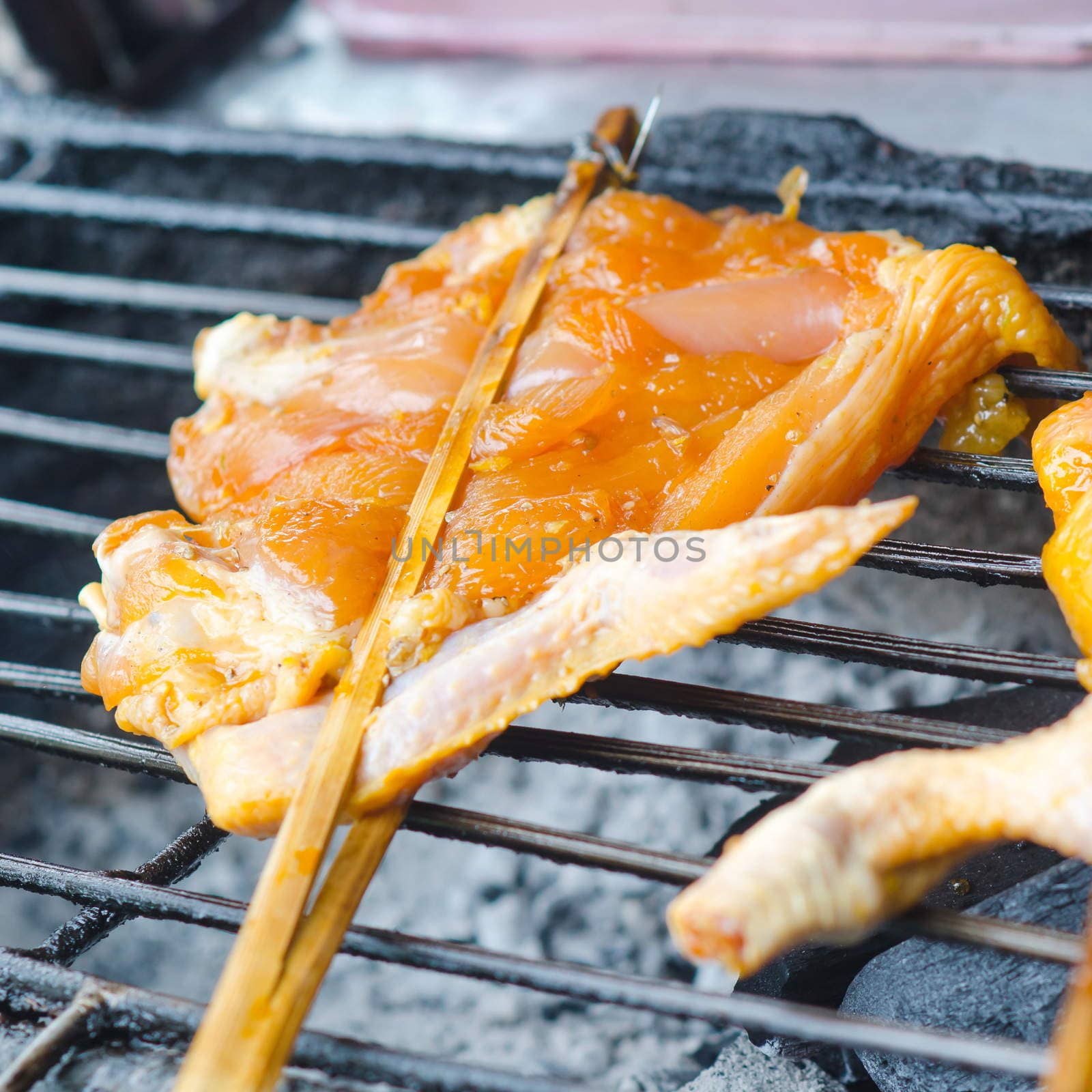 grill chiken in Thai food style