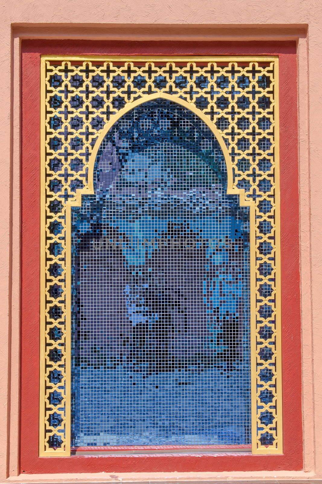 background of morocco style wall