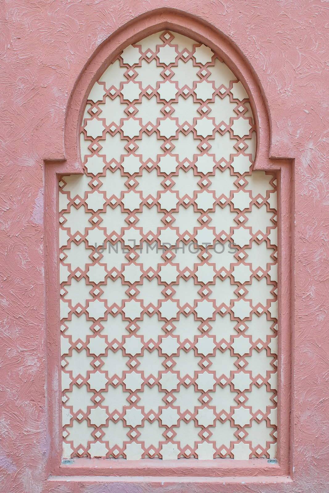 background of morocco style wall