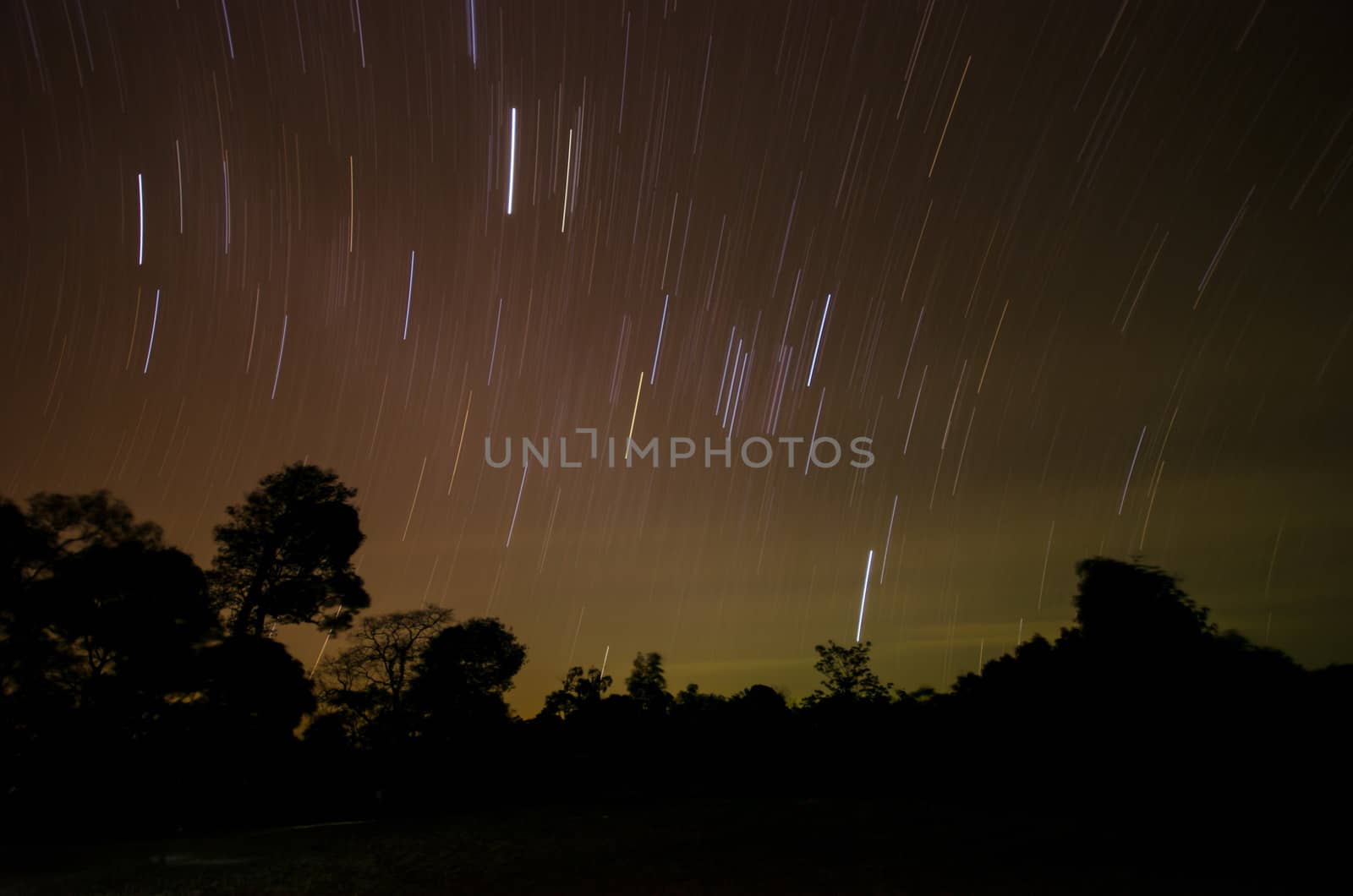 Startrail photography at PanoenThung view point in Kaeng Krachan national park,Thailand