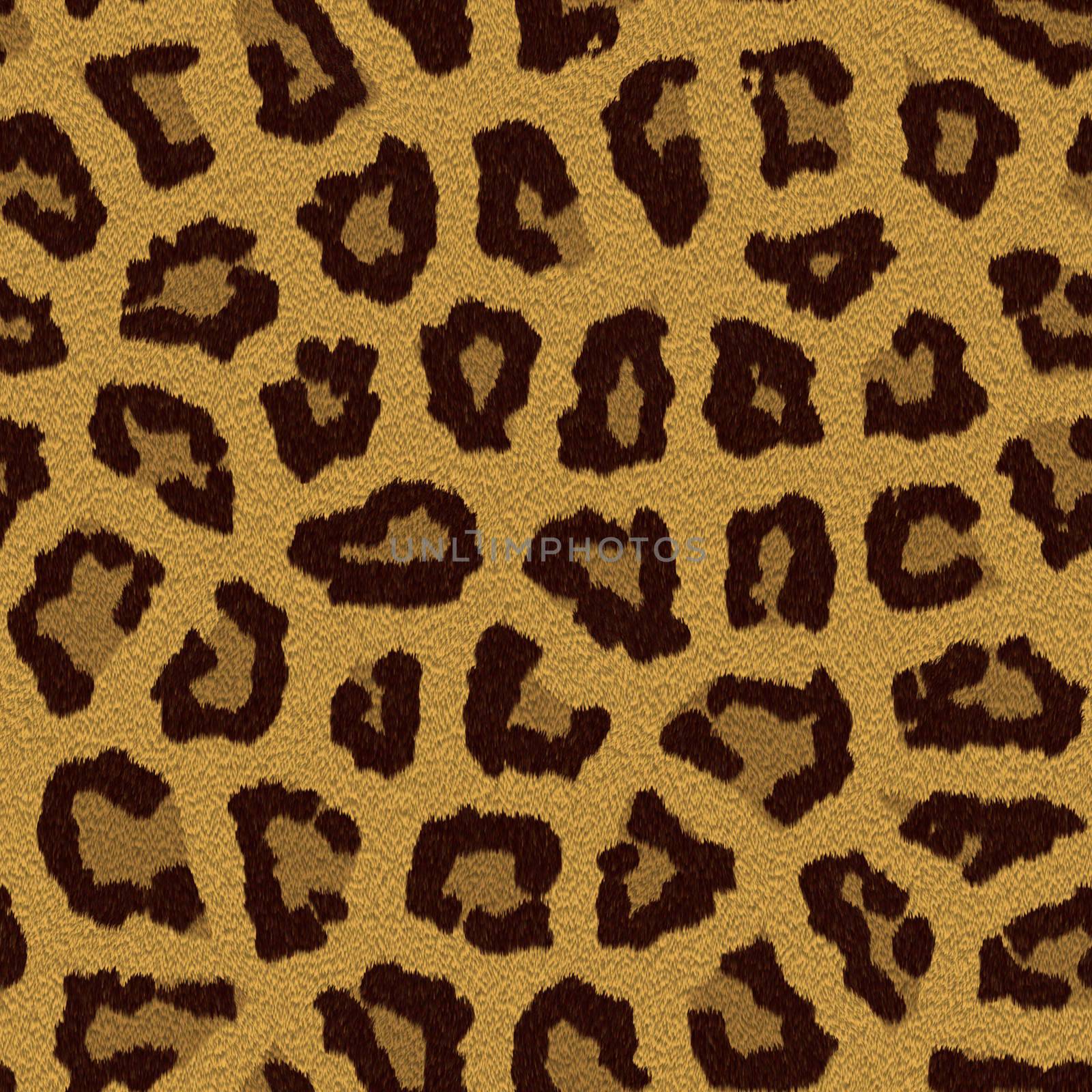 Texture of a short sand color leopard fur