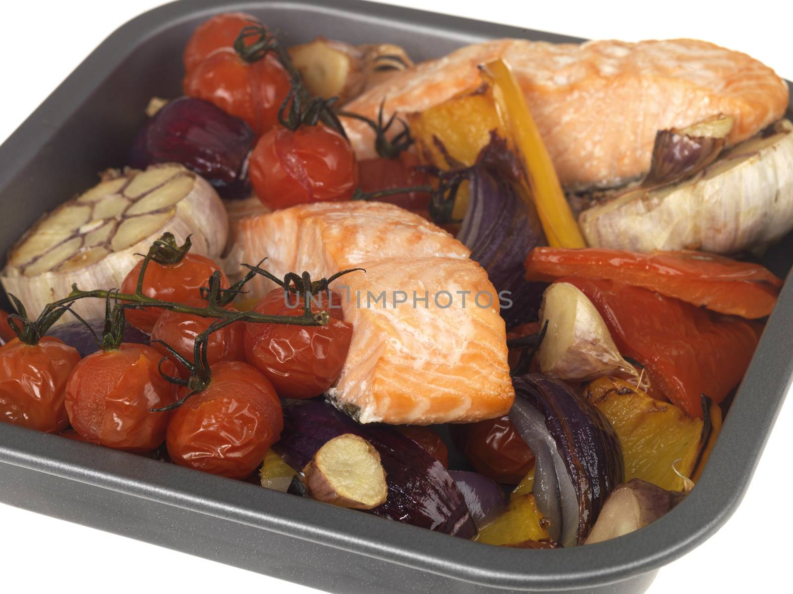 Roast Salmon with Vegetables