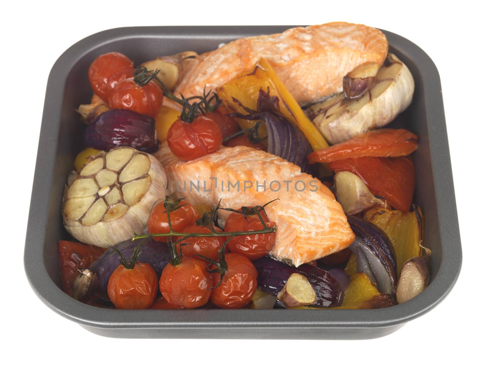 Roast Salmon with Vegetables