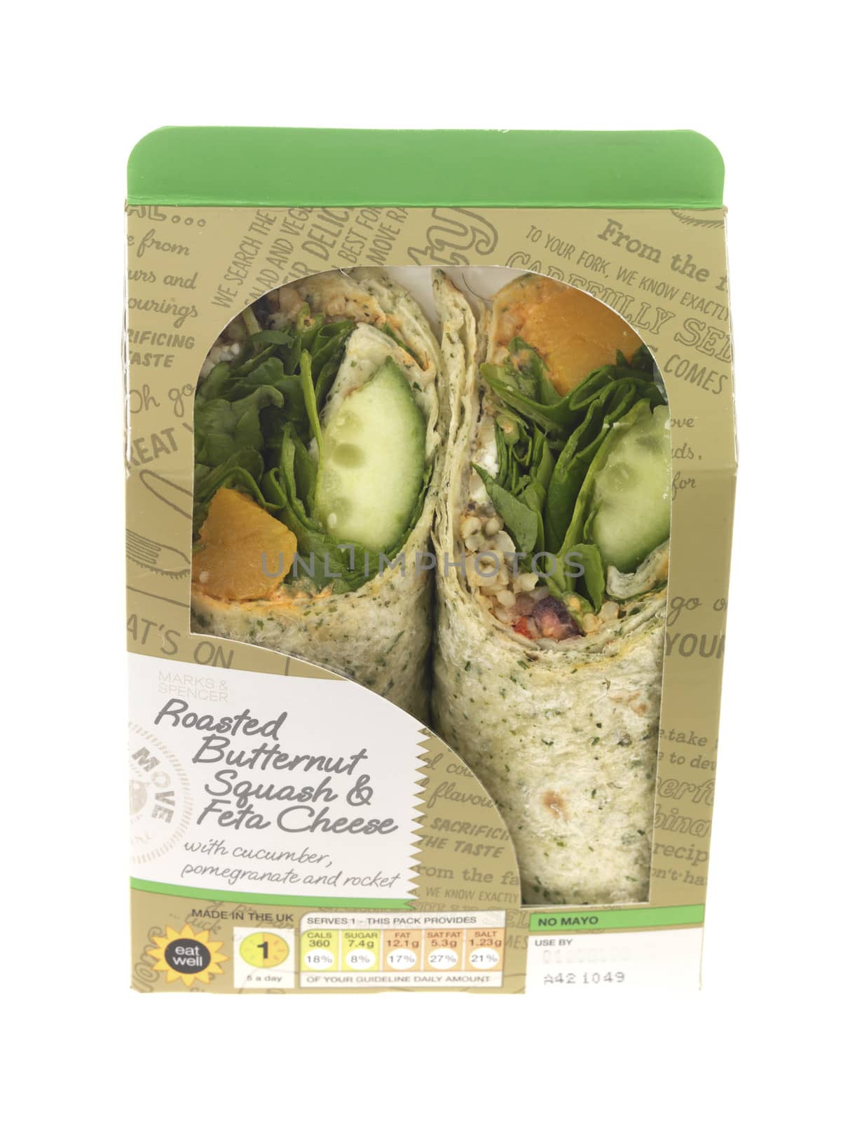 Butternut Squash and Feta Cheese Wrap by Whiteboxmedia