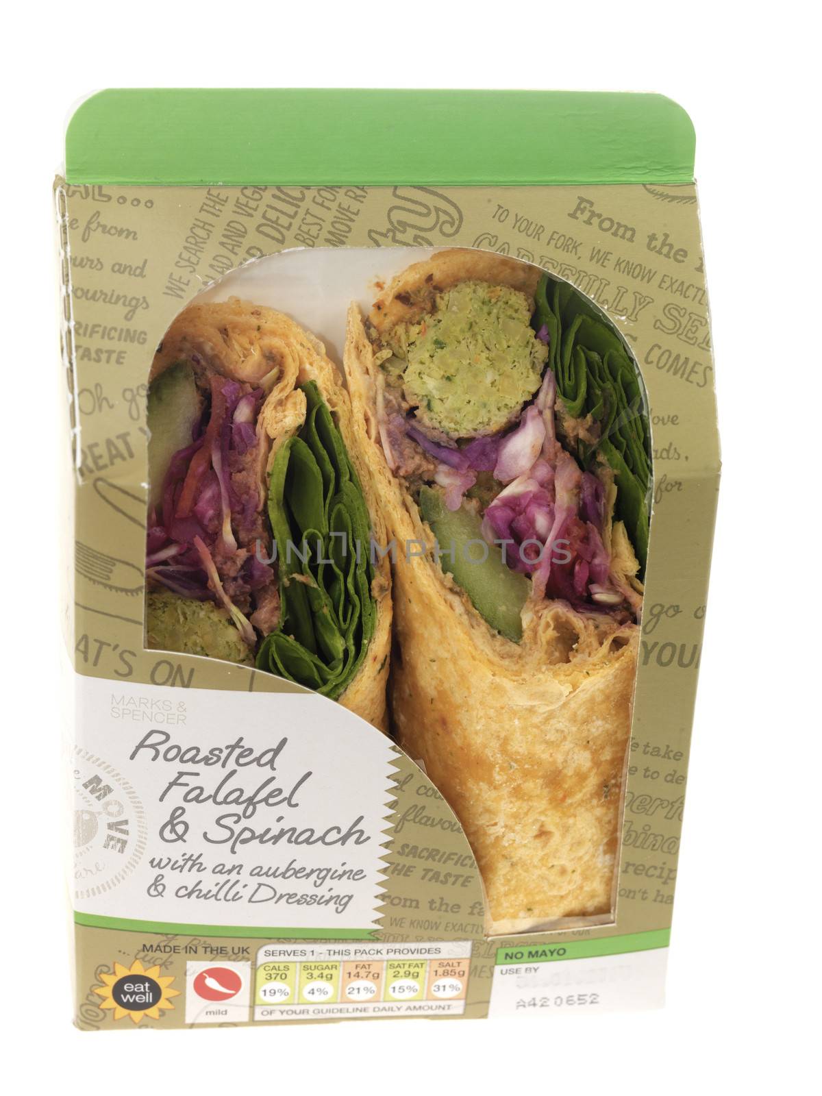 Falafel and Spinach Wraps