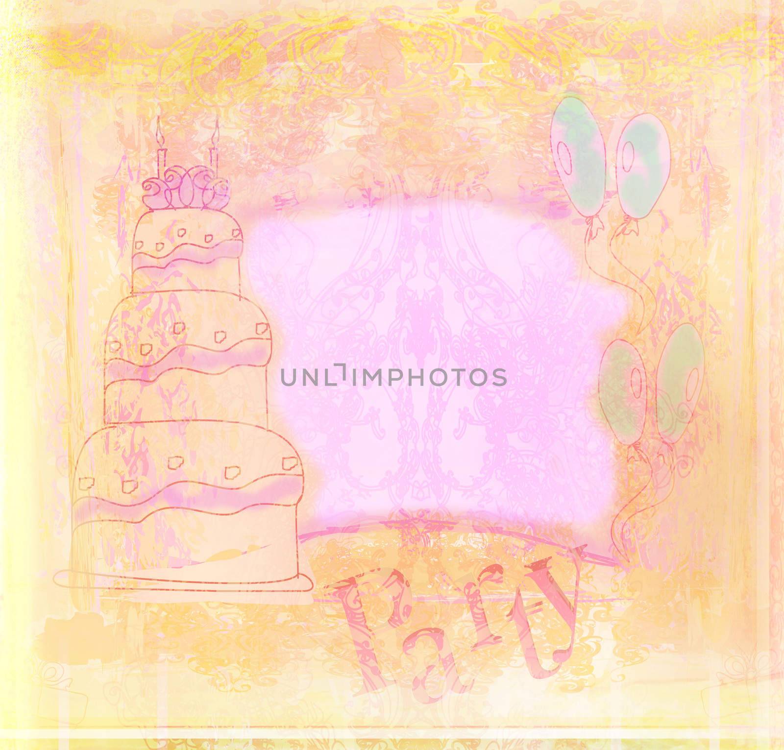 Happy Birthday retro vintage Card