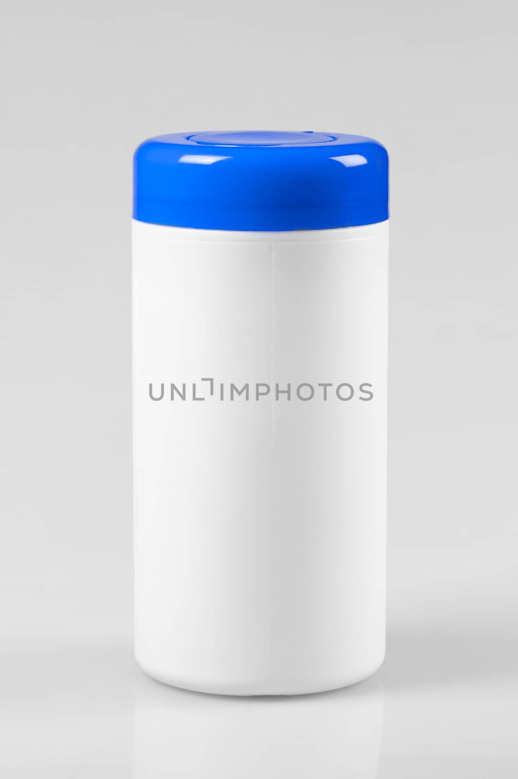 White plastic container with a blue lid by kosmsos111
