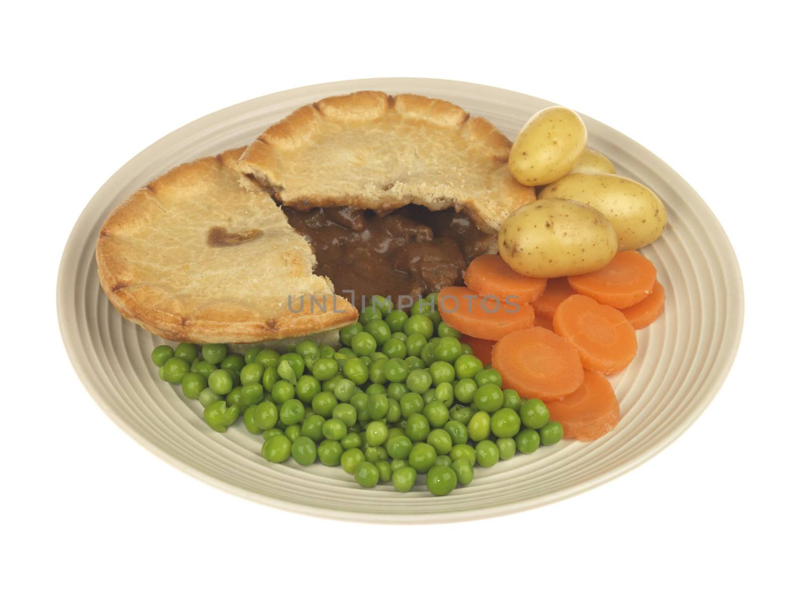 Steak Pie with Vegetables by Whiteboxmedia