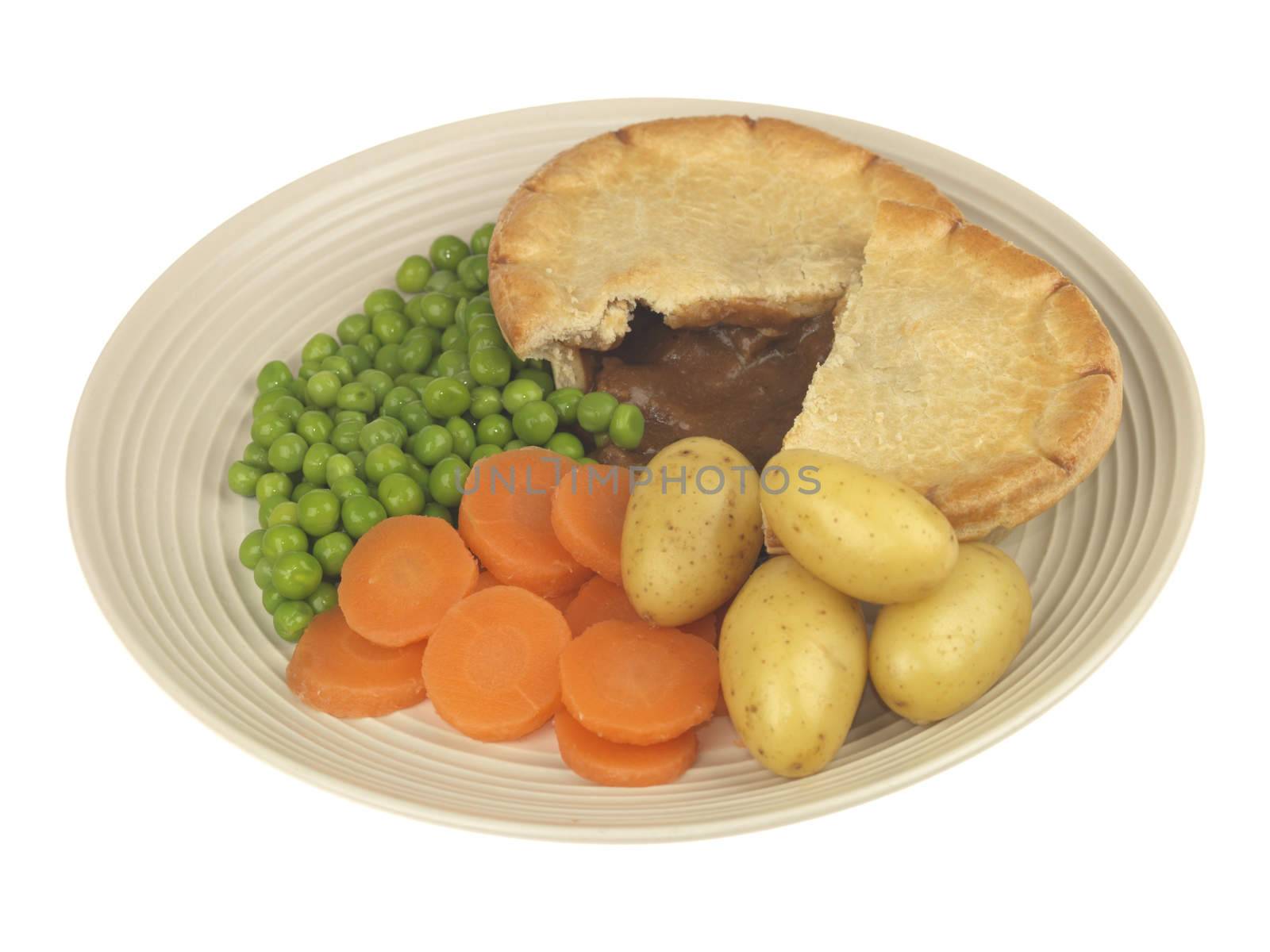 Steak Pie with Vegetables