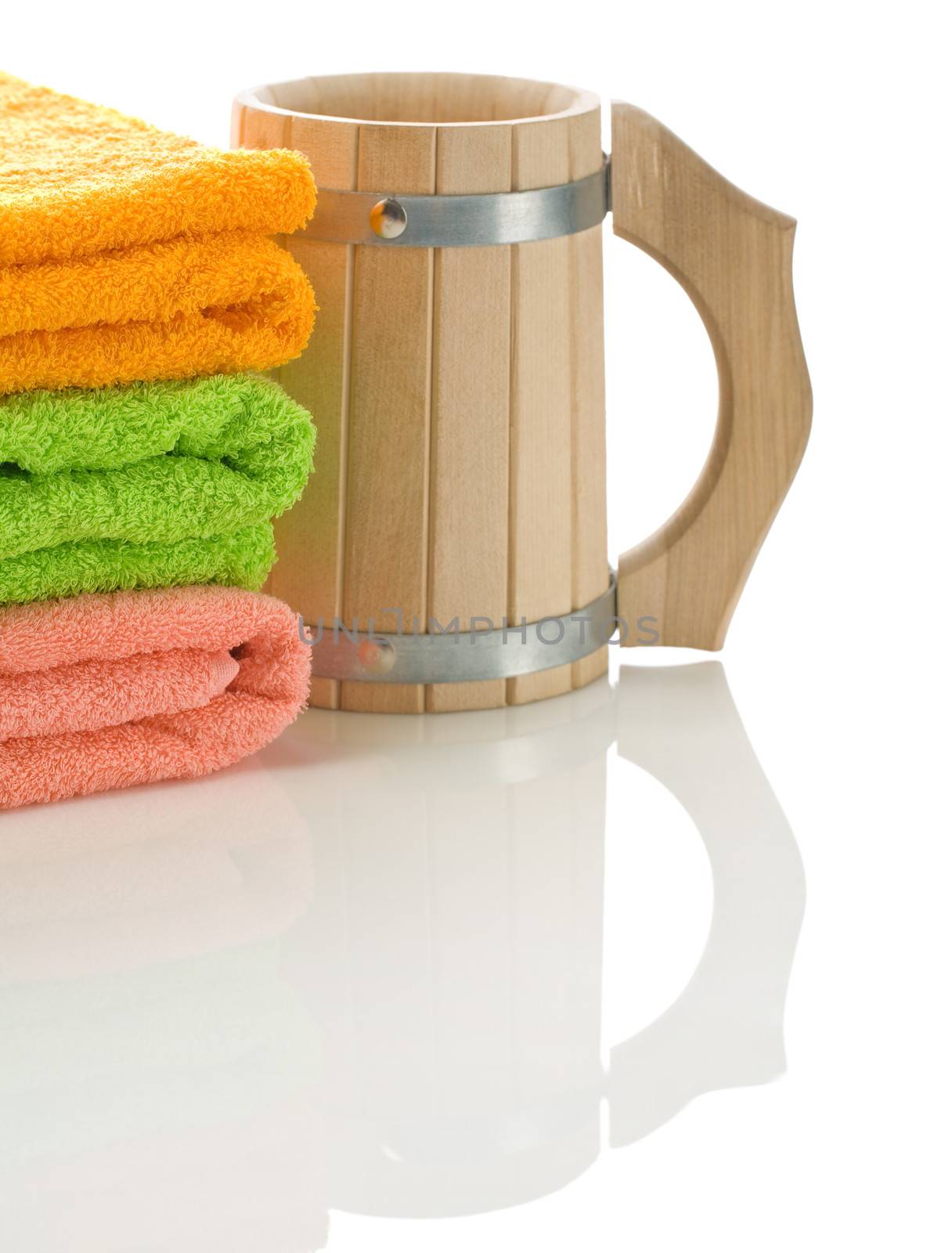 mug with towels