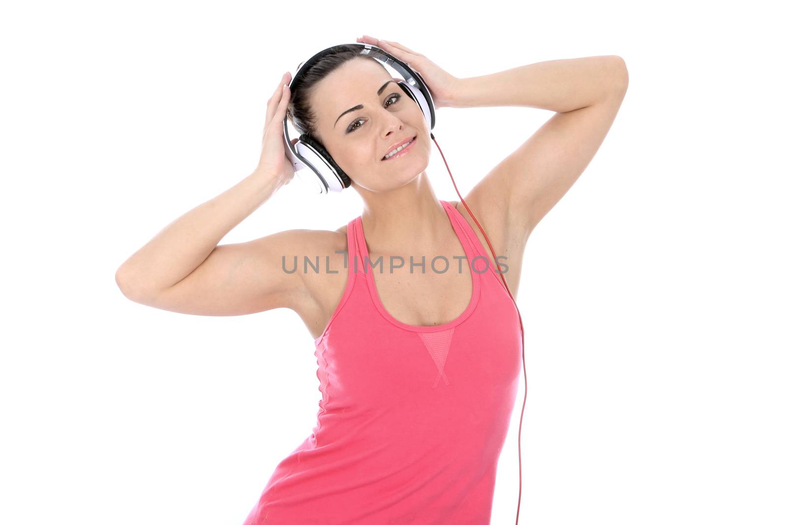 Woman Wearing Headphones