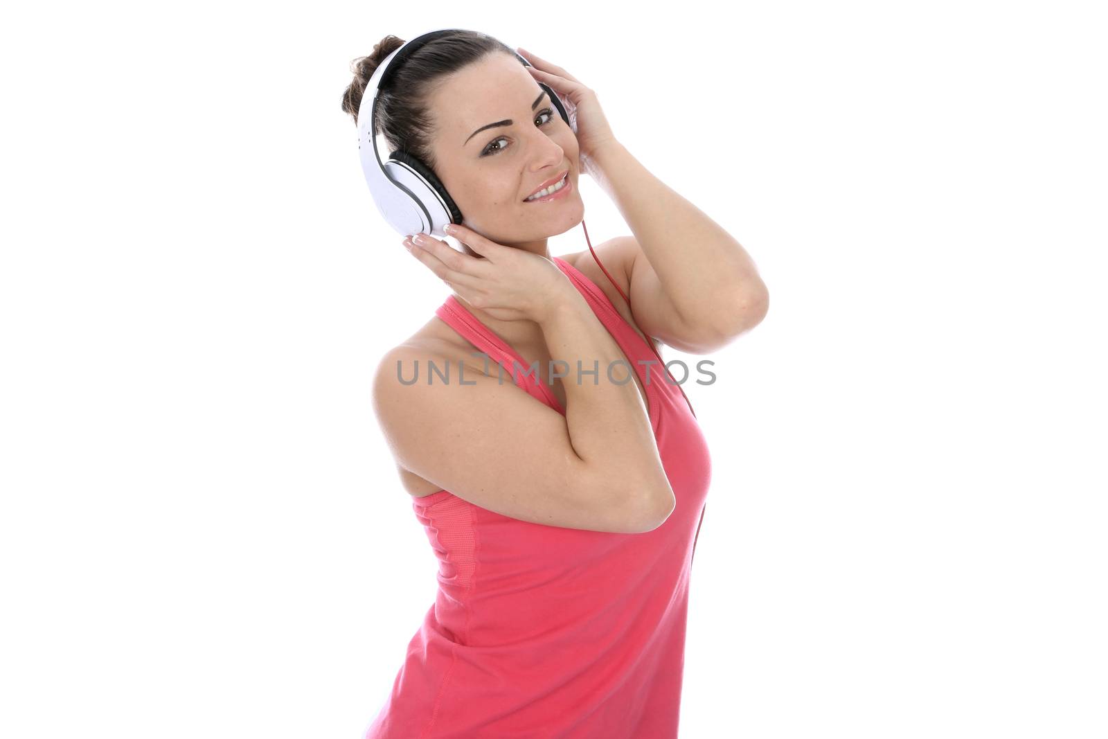 Woman Wearing Headphones