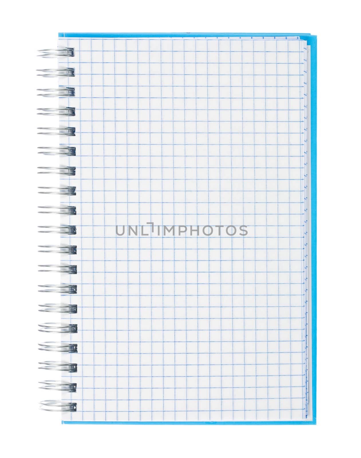 blue notepad open