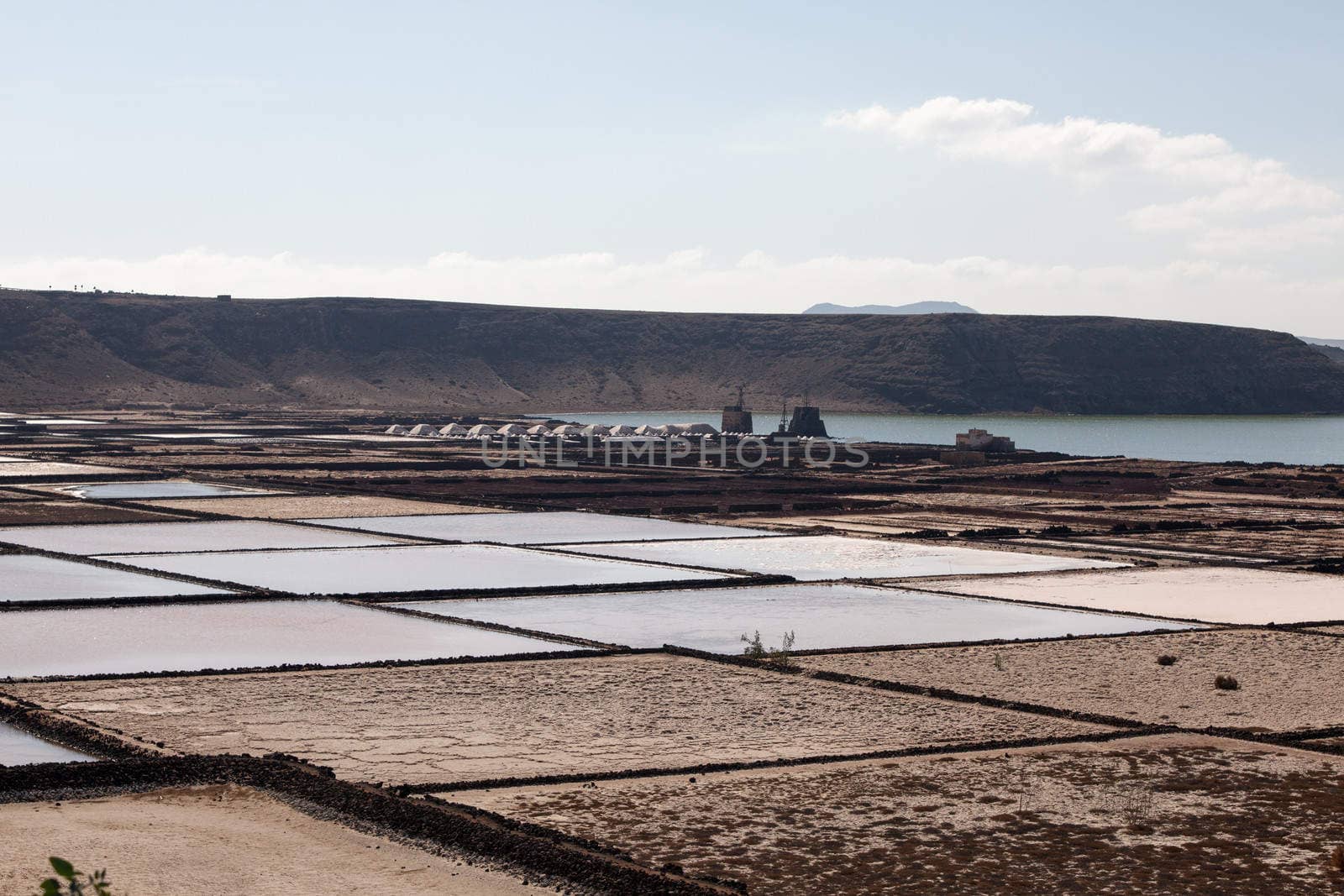 salinas de janubio a an area of ​​Lanzarote where they take the salt out of the sea