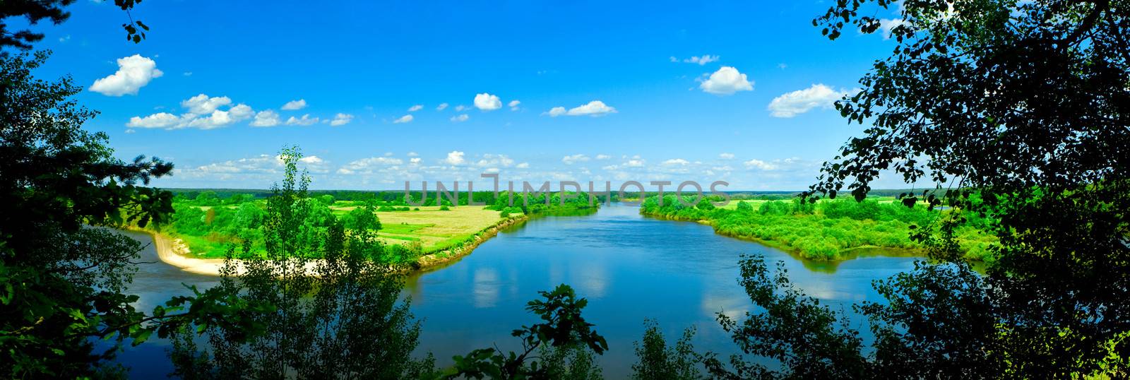 panoram of river view