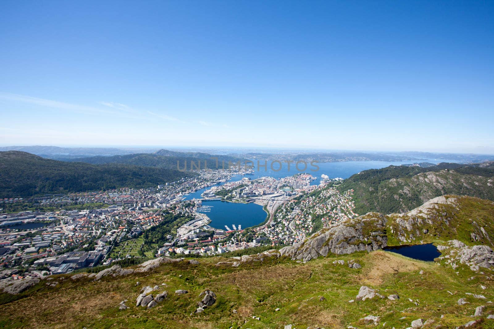 Taken from Ulriken in the city of Bergen, Norway