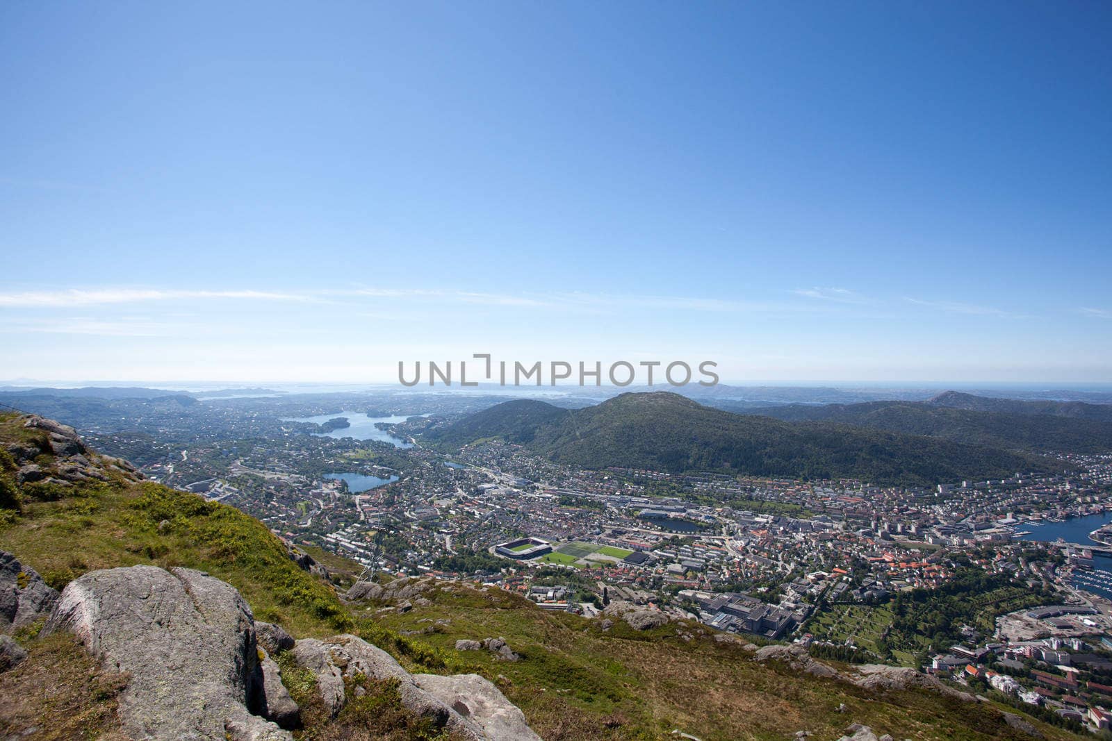 Taken from Ulriken in the city of Bergen, Norway