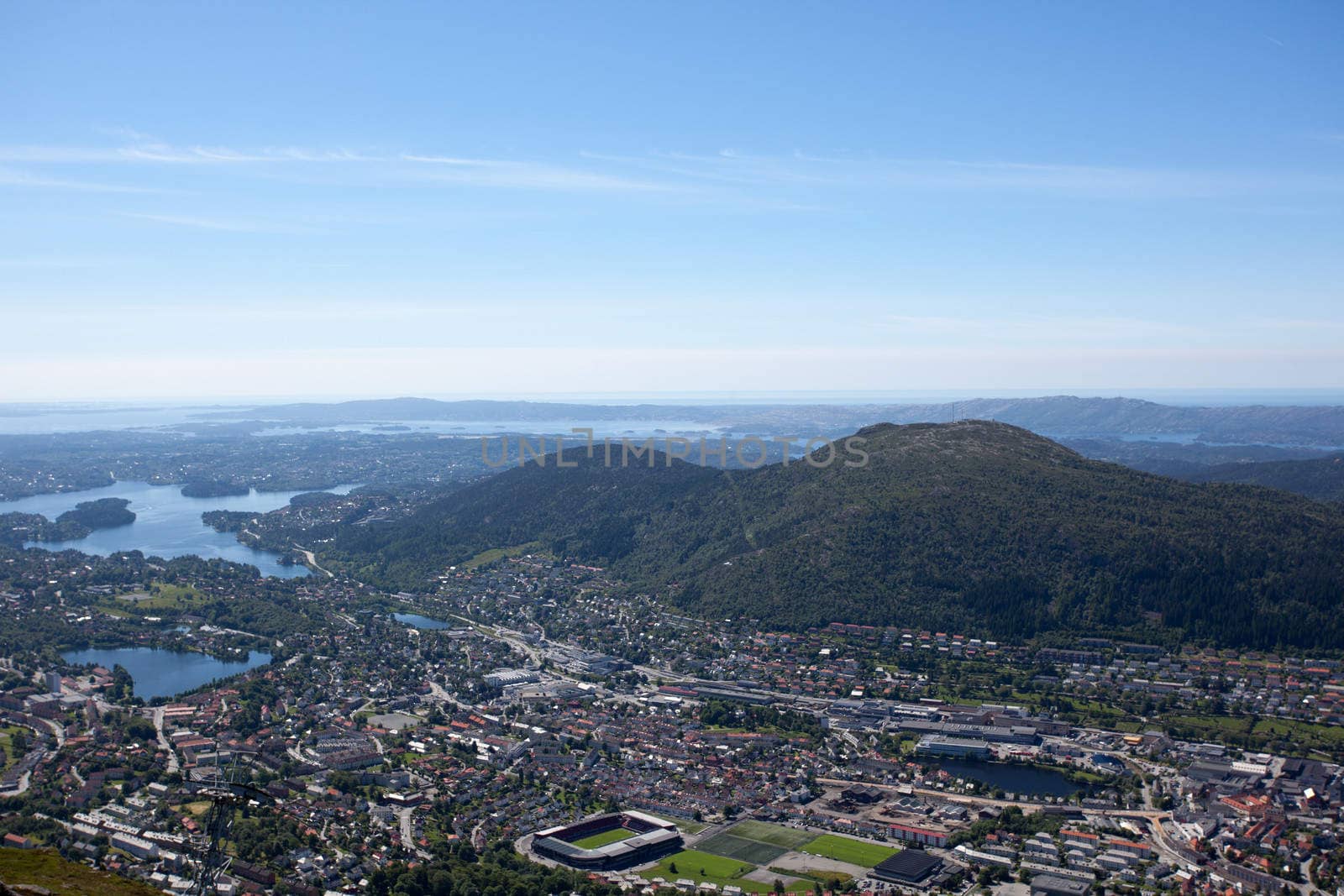 Taken from Ulriken in the city of Bergen, Norway