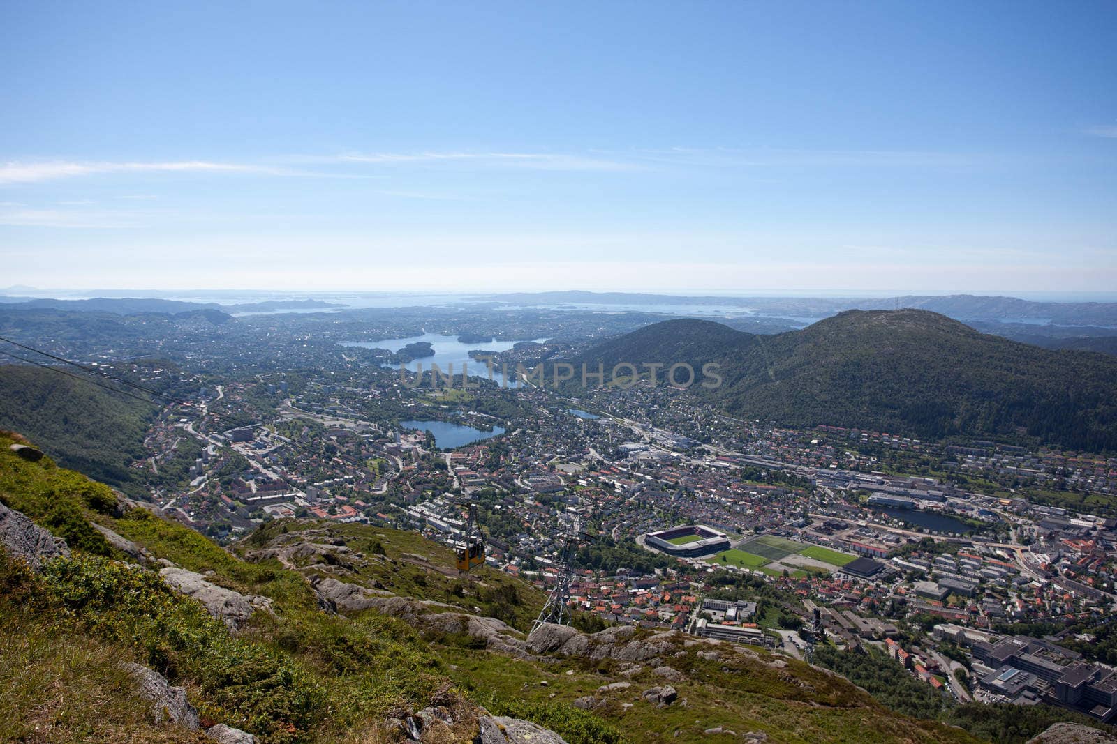 Taken from Ulriken in the city of Bergen, Norway