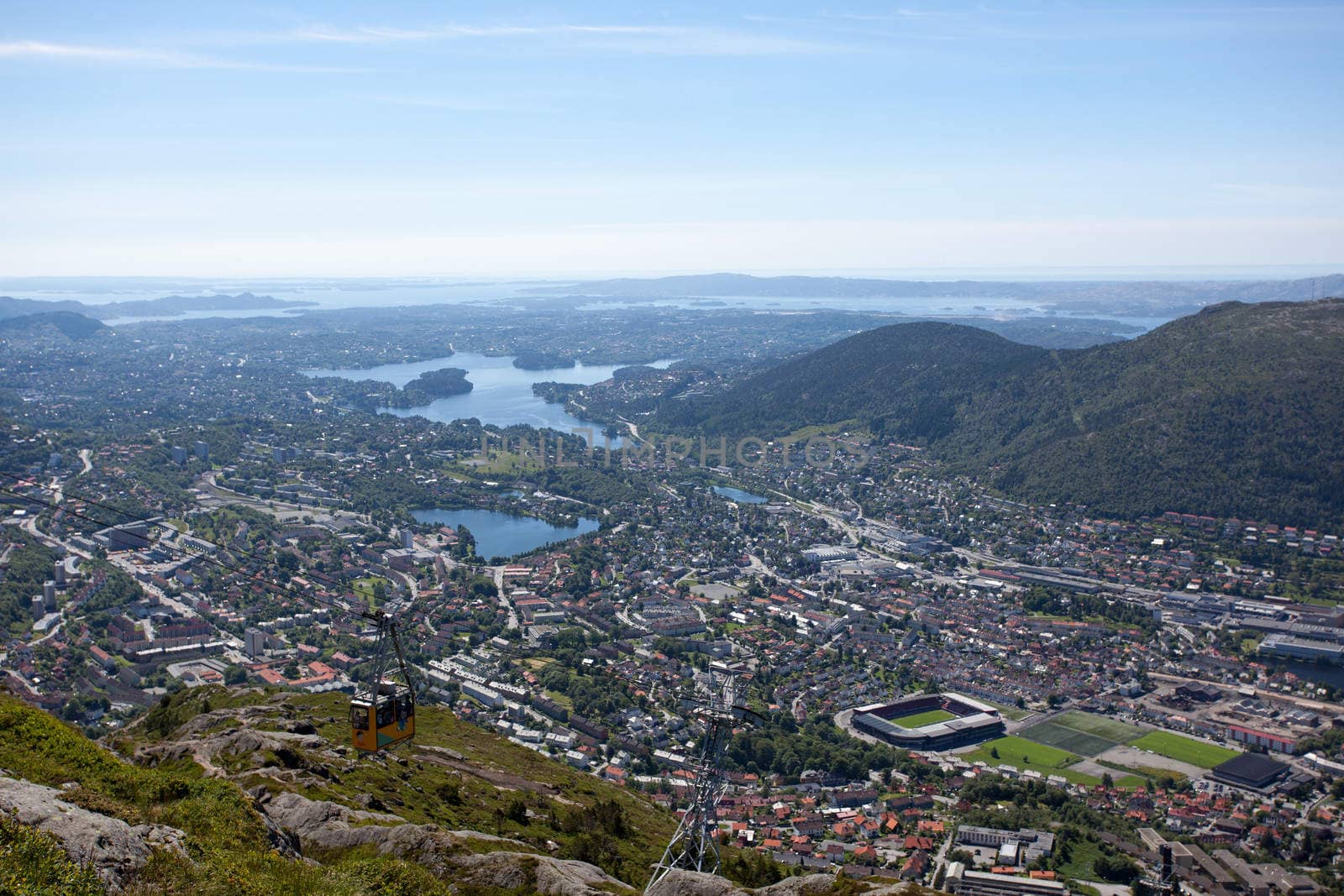 Taken from Ulriken in the city of Bergen, Norway