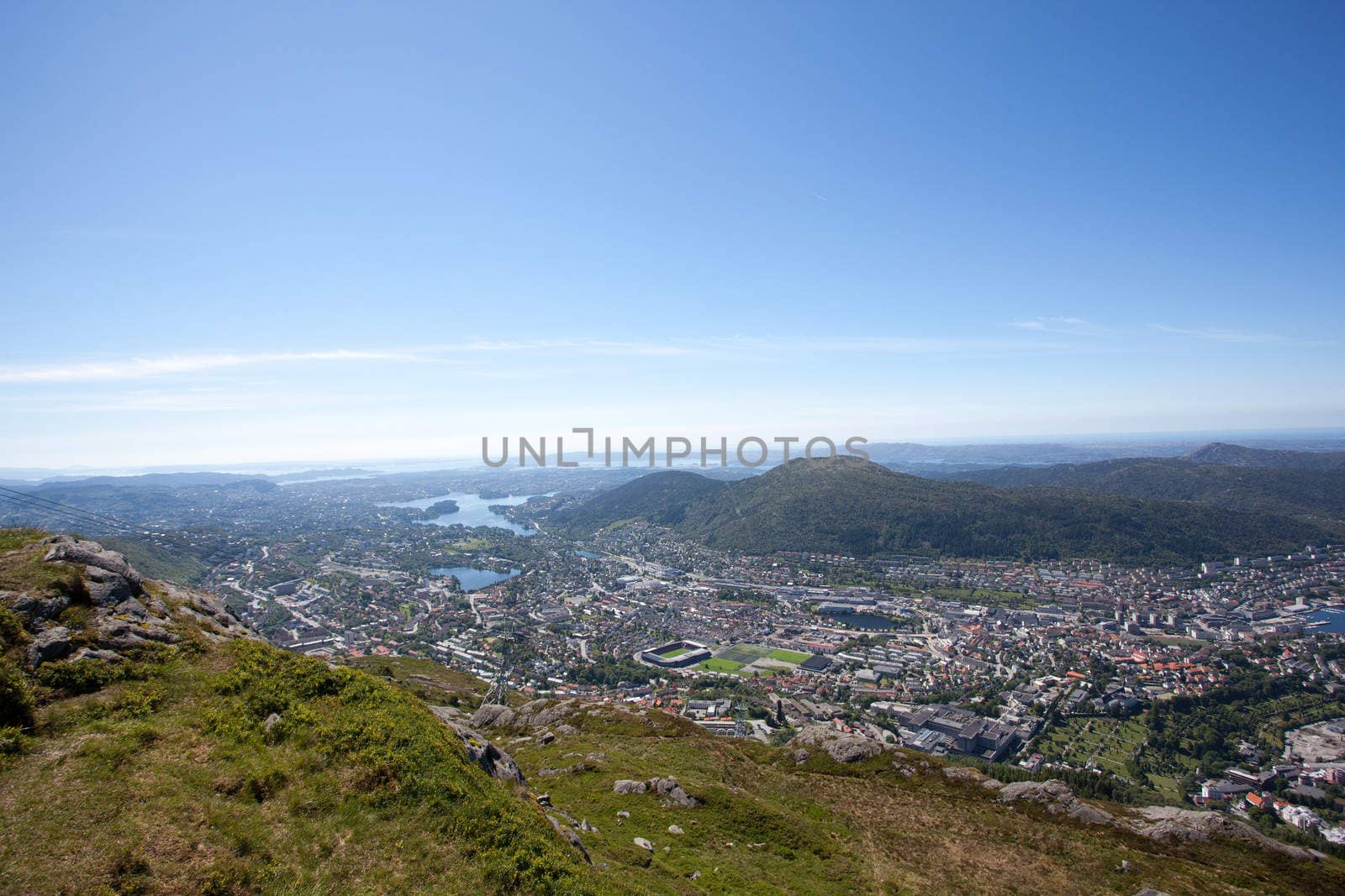 Taken from Ulriken in the city of Bergen, Norway