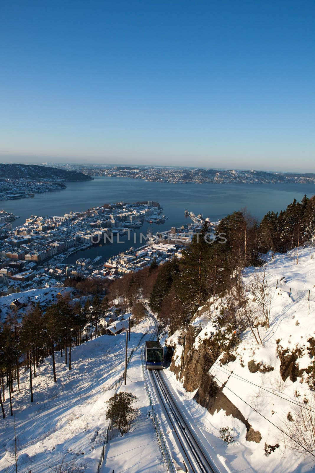 Taken from Fløyen in the city of Bergen, Norway