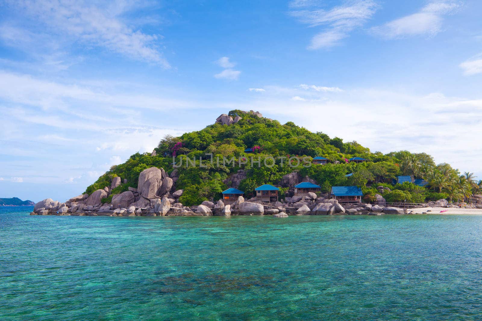 traditional village on the sea in Thailand