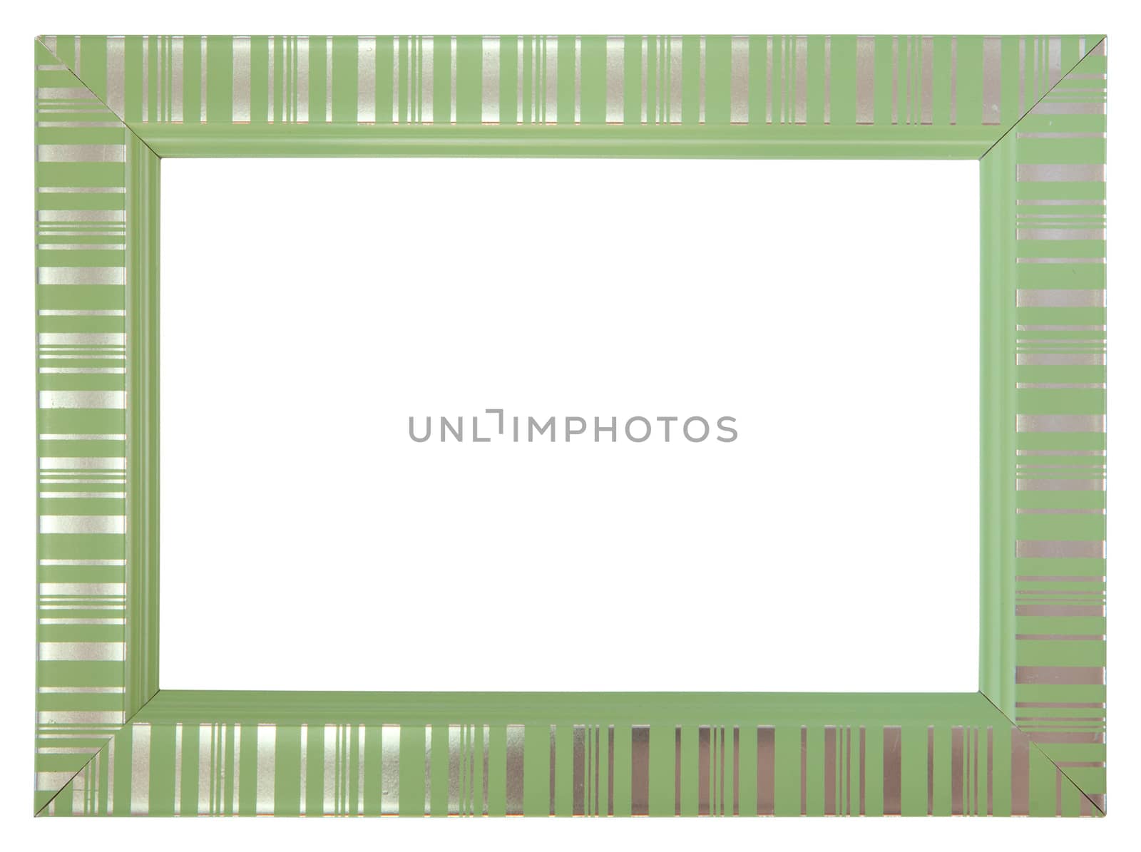 Green frame isolated on white background