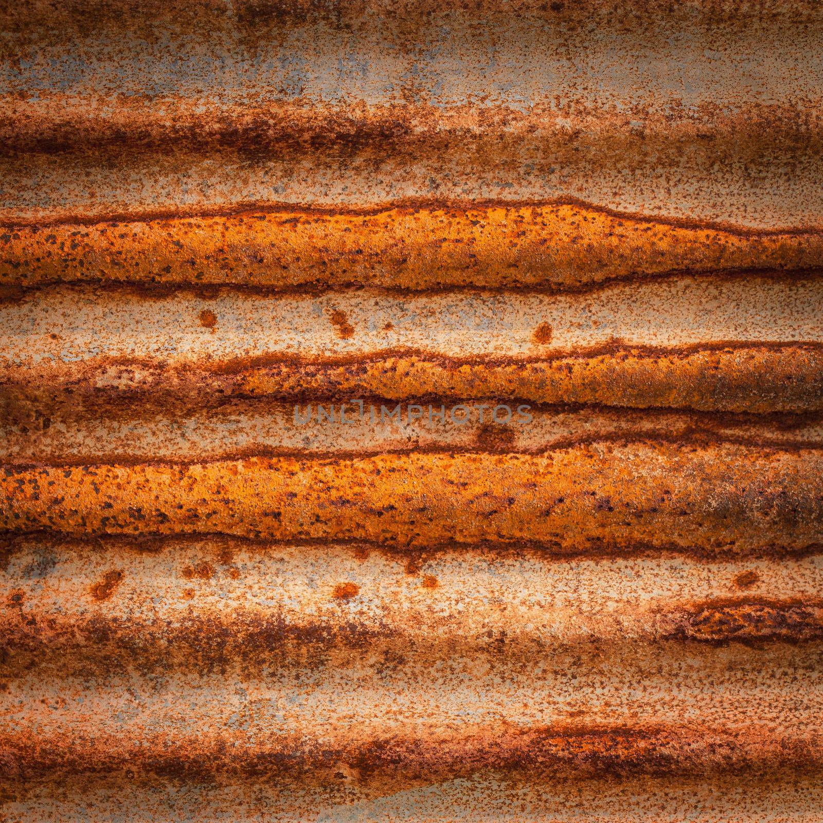 Rusty on zinc metal plate texture