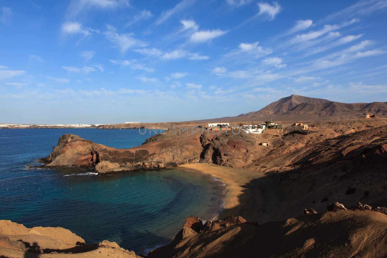 The picture belongs to a series of beautiful and regular Papagayo resort on the island of Lanzarote, Spain