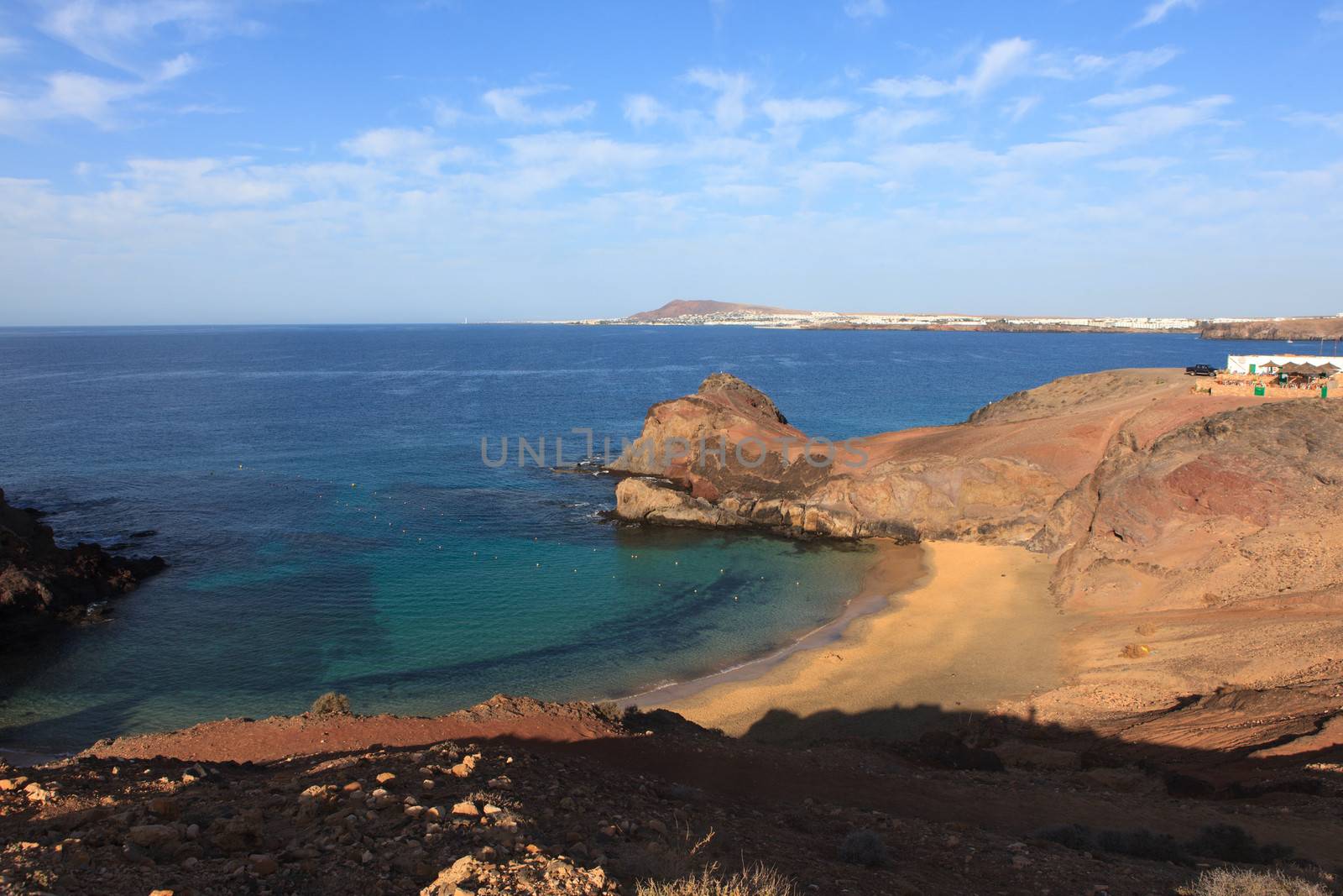 The picture belongs to a series of beautiful and regular Papagayo resort on the island of Lanzarote, Spain