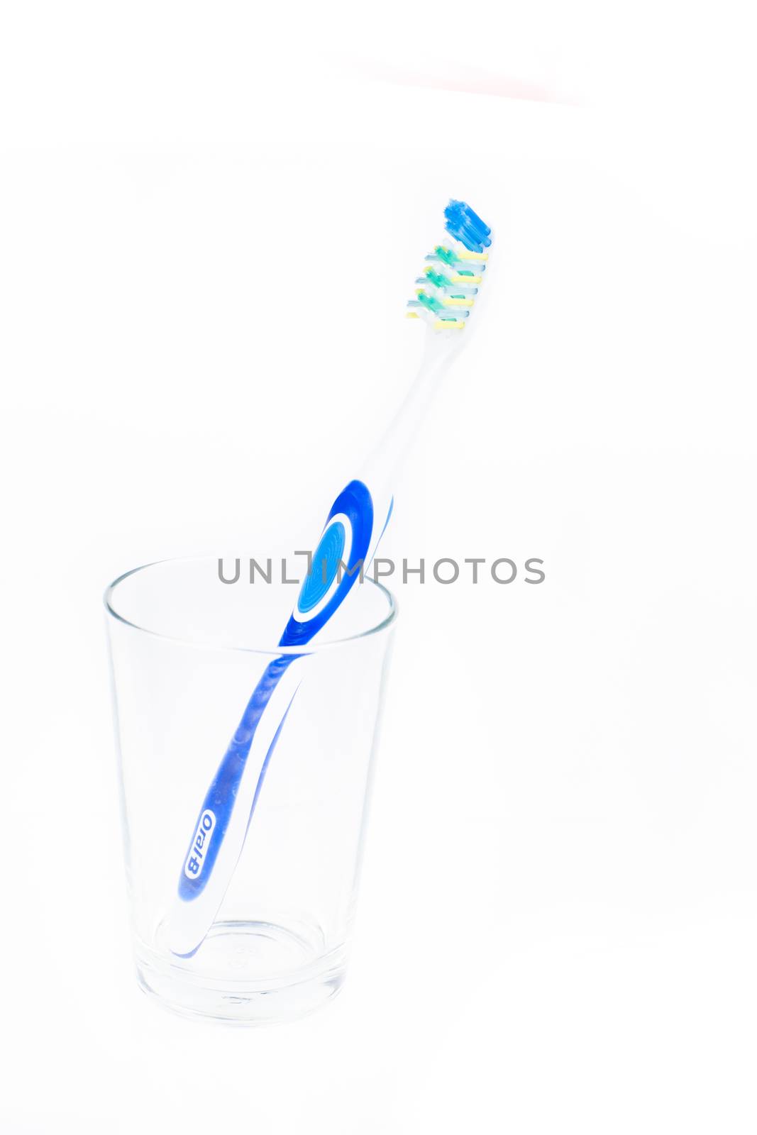 Toothbrush in glass