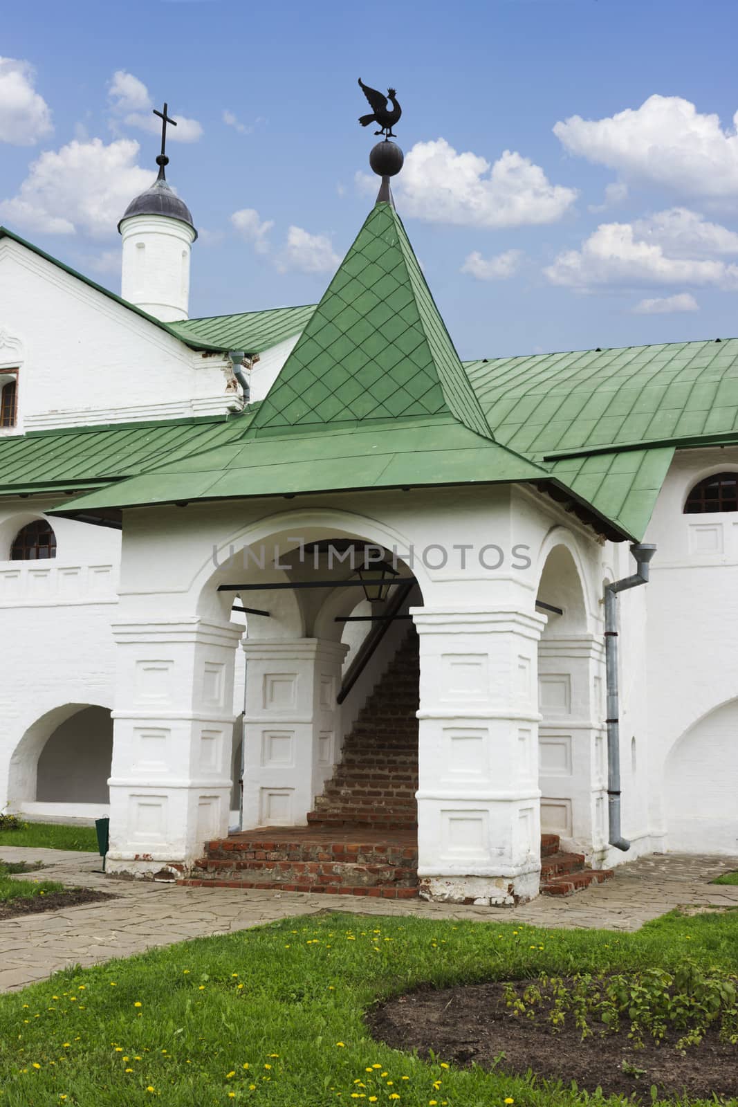 The entrance of the Bishop's chambers in Suzdal. Russia