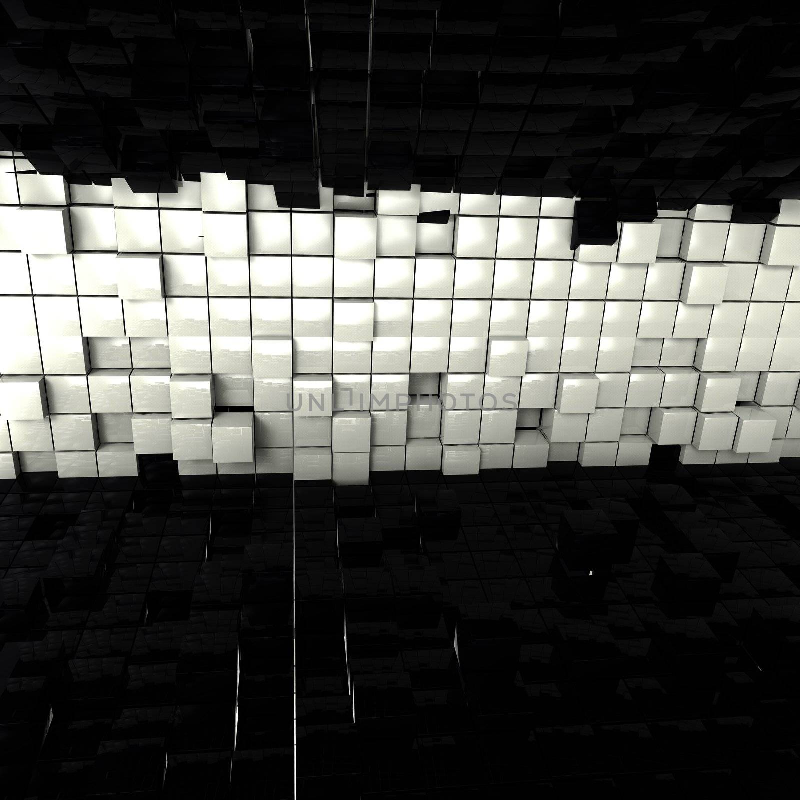 3D cubes background