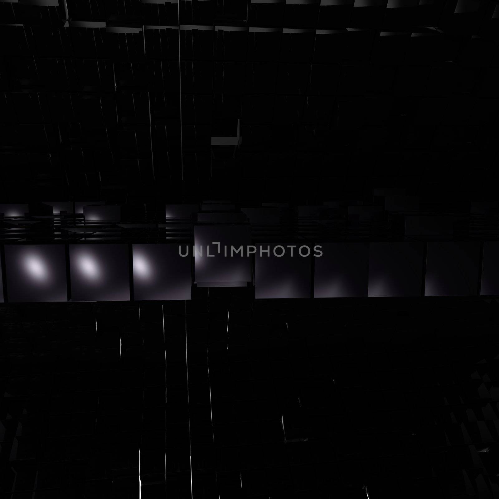 3D cubes background