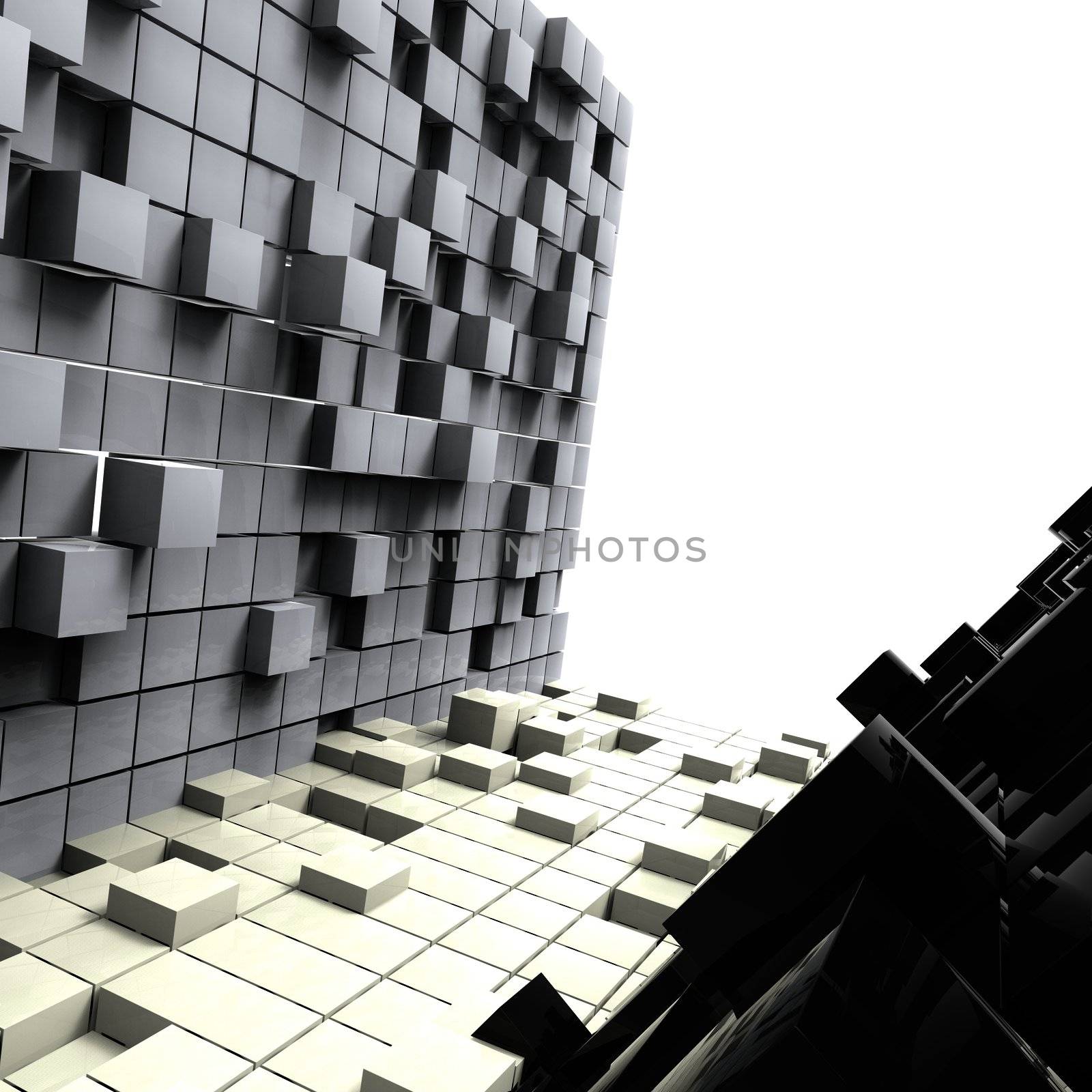 3D cubes background