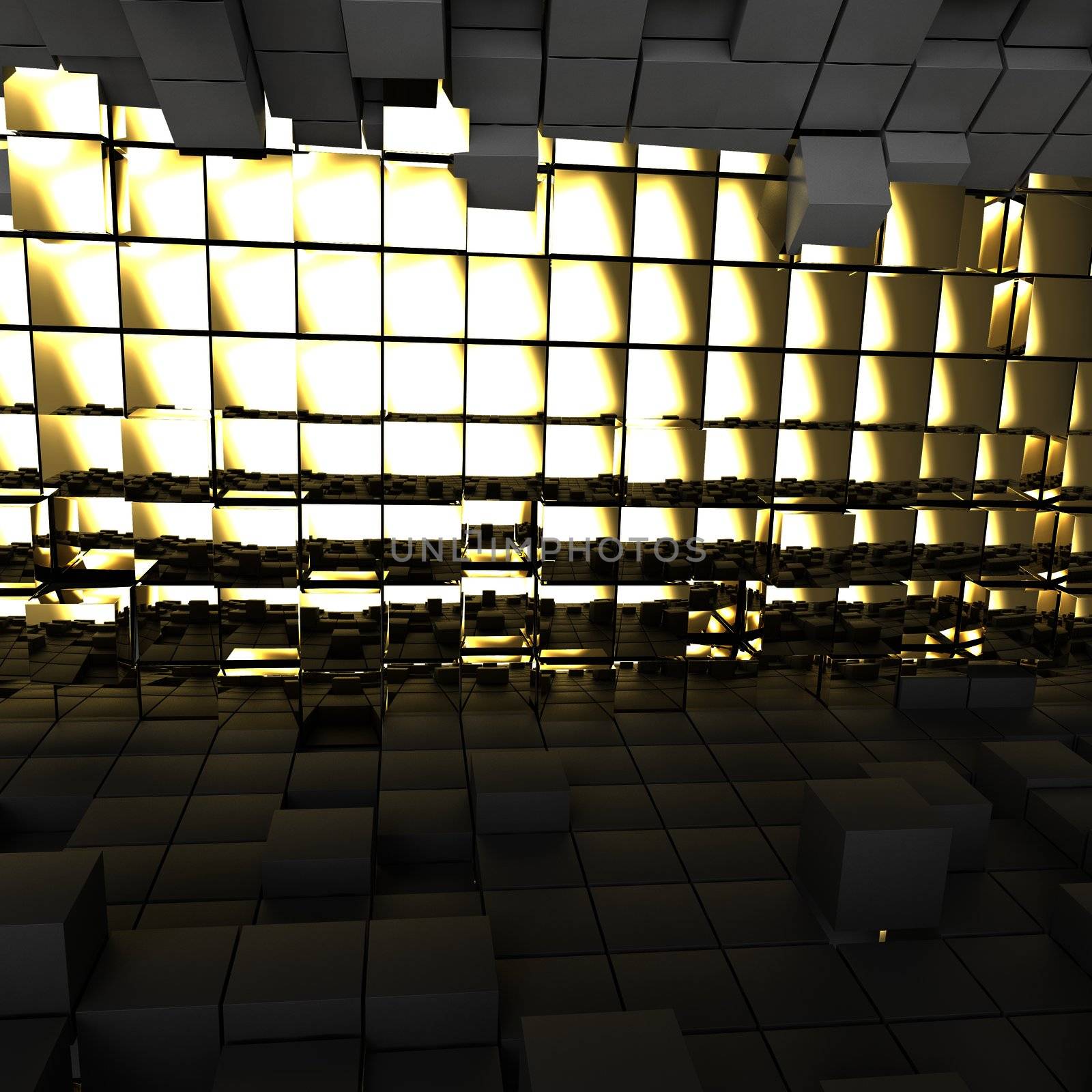 3D cubes background