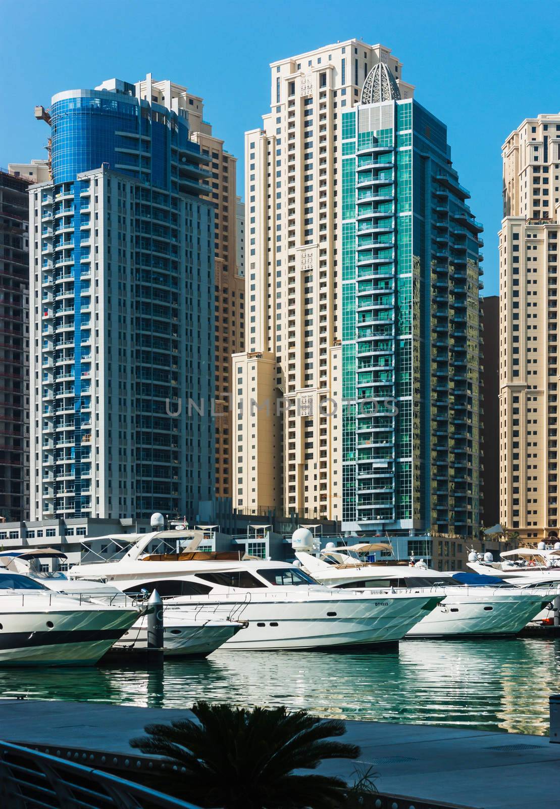 Yacht Club in Dubai Marina. UAE. November 16, 2012 by oleg_zhukov