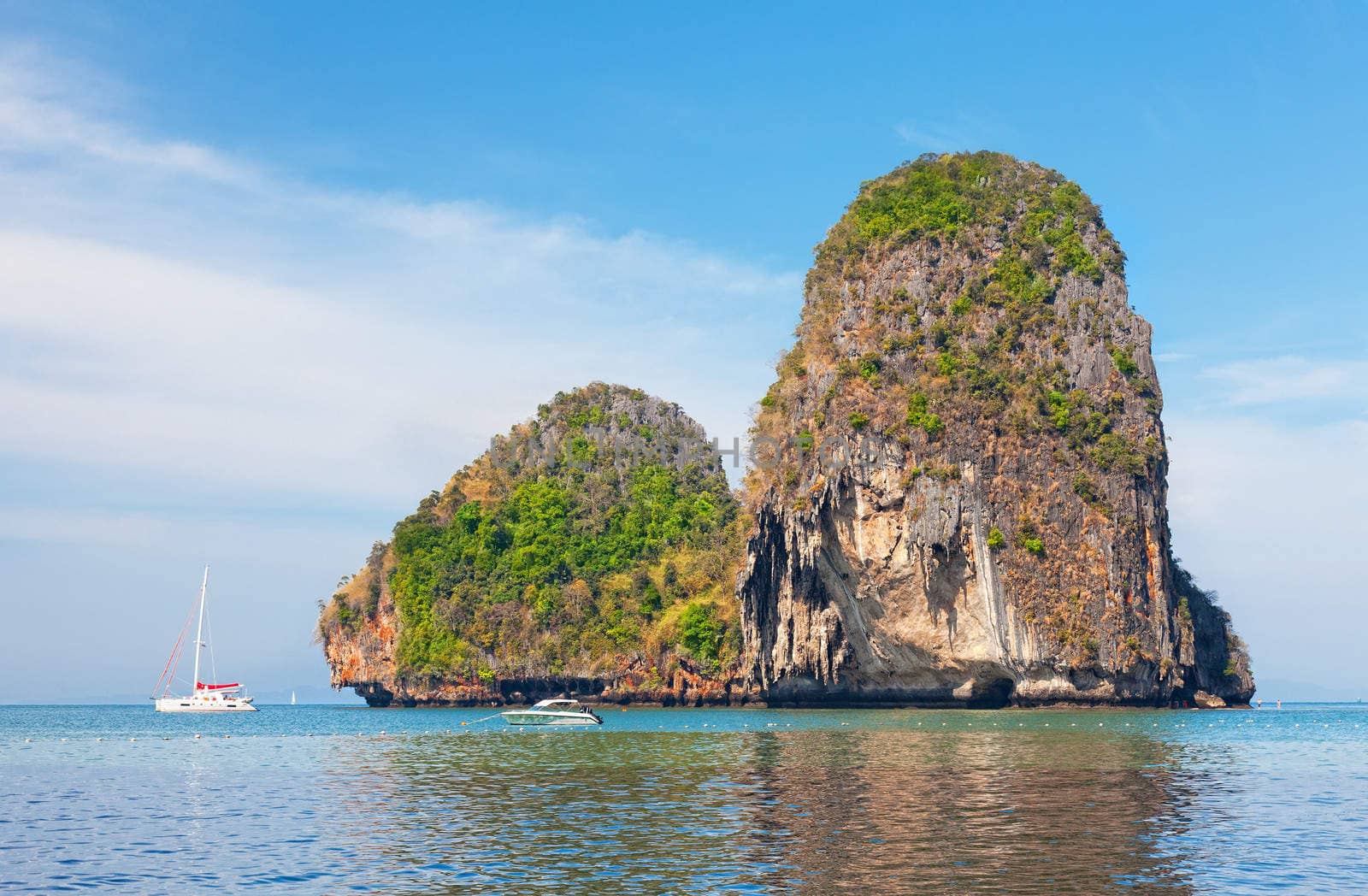 Beautiful rocks in the Andaman Sea, Thailand